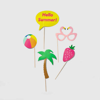 Sunny Days Photo PropsPut your summer party hat (and sunglasses and cocktail) on with our Sunny Days Photo Props. These fun and colorful accessories will liven up your party pics and provCoterie Party Supplies