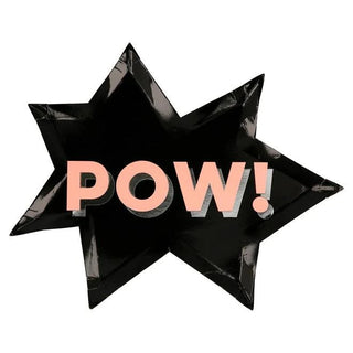 Superhero PlatesNot only will these plates look impressive on the party table, they'll have all the guests shouting out "Zap, Wham, Pow and Boom!". They are crafted from high qualitMeri Meri