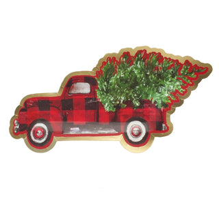 TRUCK PLATE HOLIDAY BUFFALO CHECKThese fun and festive die-cut truck-shaped paper plates will make you want to host a holiday party or brunch at the first chance you get and add a touch of elegance Sophistiplate