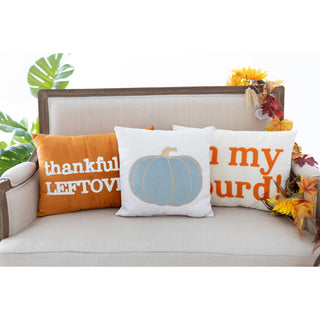 Thankful for Leftovers Fall Decorative Pillow