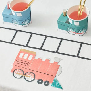 Train NapkinsAll aboard, these fabulous train napkins will look amazing on your party table. They are beautifully designed with lots of fun detail, guaranteed to delight your parMeri Meri