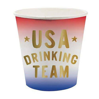 Paper Shot Cups - USA Drinking TeamJoin the winning team with these adorable Paper Shot Cups featuring the USA Drinking Team logo. Perfect for parties, these cups will add a touch of fun and style to Creative Brands
