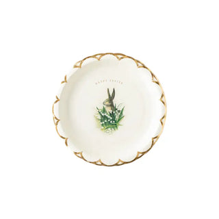 A Vintage Easter Plate by My Mind's Eye with a cute bunny design, perfect for Easter or spring decor.