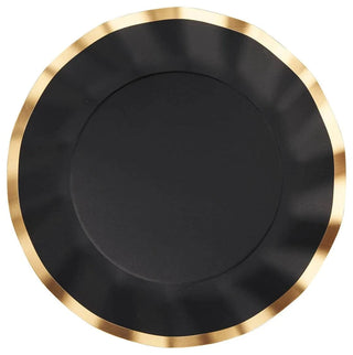 WAVY BLACK SALAD PLATEThese ruffled edge plates are the perfect everyday option that work great for any occasion! Add a touch of elegance to your spring gatherings! Impress your guests wiSophistiplate