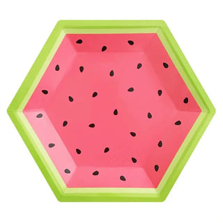 Watermelon Paper PlatesA totally cute and modern watermelon motif makes these paper plates perfect for any summer get-together!

Dinner plate size (10.5 inches / 27cm)
Each pack contains 8Paperboy
