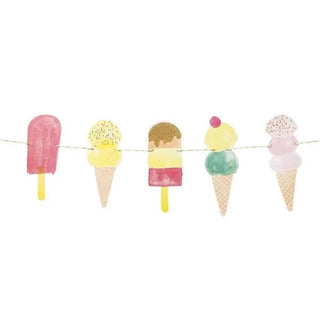 Heart Ice Cream GarlandThese tasty ice cream decorations will add a cool colourful flavour to any party! I scream, you scream, we all scream for ice cream!This funky garland is 3m long andTalking Tables