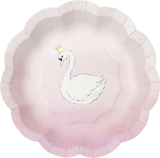 We Heart Swan Plates by Talking Tables
