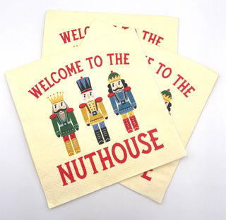 Welcome To The Nuthouse Cocktail Napkin