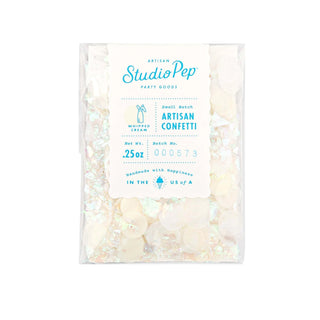Whipped Cream Artisan ConfettiOur hand-pressed Artisan Confetti is the highest quality confetti available. Fully separated and pressed from American made tissue paper for the most beautiful colorStudio Pep