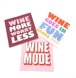 Wine Mode COCKTAIL NAPKINSThese colorful wine themed napkins are perfect for tabletop decoration. These party napkins are soft and absorbent and help in cleaning stains and spills with great Soiree-Sisters