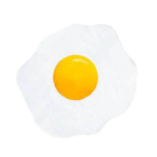 An Yolks on You cocktail napkin on a white background, recyclable. Created by Jollity & Co.