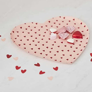 Heart PlatesServe romantic tasty treats for your special someone on these eco heart plates.
This pack of 8 adorable heart print paper plates are fully recyclable.
Complement thiGinger Ray