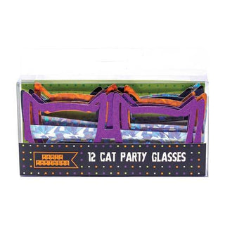 Cat Glasses12 glasses per package (3 each of 4 designs). 6.5in. Vellum box with insert. Card stock, foil. Good for HalloweenParty Partners