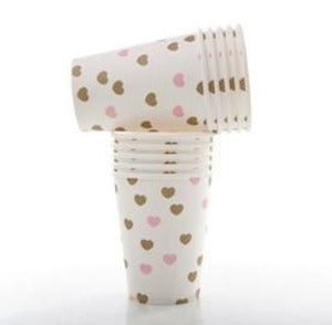 PINK & GOLD HEART PAPER CUPSAdd a touch of shimmer to your next celebration with these darling gold and pink sweetheart cups.
Produced with a satin gloss finish, this timeless design is suitablWe Love Sundays