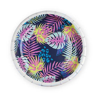 Hyper Tropical PlateStep up to the plate and put your party on in the right way with this festive set of 8 themed plates. 8 Paper plates. 7" wide. Weight: 0.2 lb. Dimension: 0.6" x 7" xCakewalk
