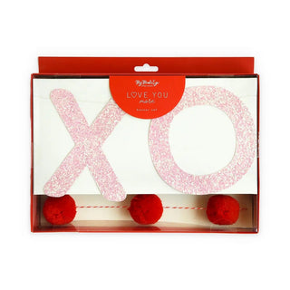 XOXO Banner SetThis banner set is the perfect accessory for your Valentines Day celebrations! You'll be calling for all the hugs and kisses with this large pink iridescent glittereMy Mind’s Eye