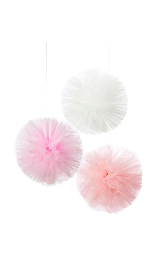 Pink and White Pom Pom by Talking Tables
