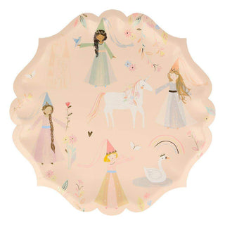 Princess Large Plates
Little princesses and princes will delight at eating from these beautifully illustrated plates. They feature pretty princesses, a unicorn, swan and castle, and haveMeri Meri