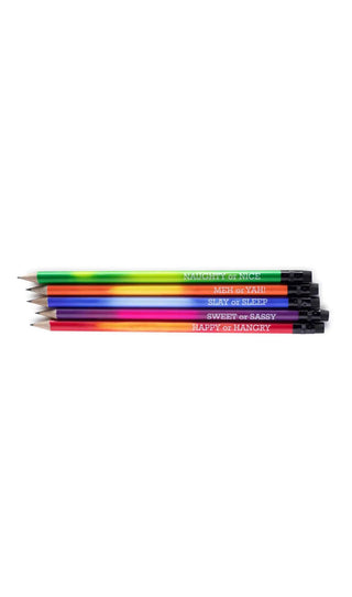 COLOR CHANGING MOOD PENCIL SET
What's your mood like?... just check in with your pencil. Mood Pencils change color when held! 
Made in United StatesSnifty