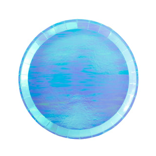 A Posh Bubble Mint Round Plate by Jollity & Co on a white background.