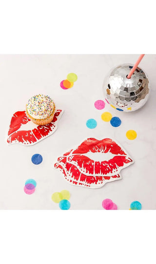 Paper Party Napkins - Red Lips
A must-have party essential, paper napkins are a fun and easy way to enhance your party décor and these metallic red foil kissing lips napkins are the perfect, inexWeedingstar