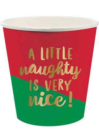 Paper Holiday Shot Glasses, Little Naughty by Slant