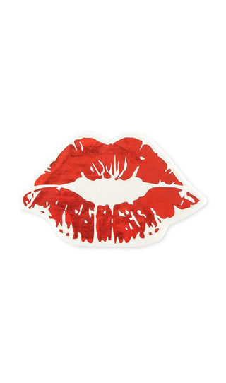 Paper Party Napkins - Red Lips
A must-have party essential, paper napkins are a fun and easy way to enhance your party décor and these metallic red foil kissing lips napkins are the perfect, inexWeedingstar