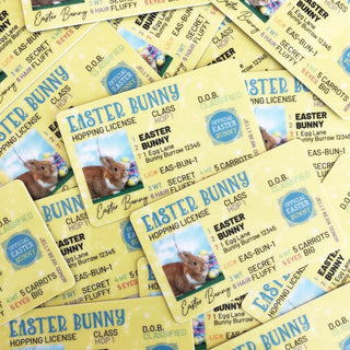 Easter Bunny Lost Hopping LicenseMake this Easter the one your child will never forget! 
Imagine your child searching for their Easter basket and finding the Easter Bunny's hopping license! Oops, siScenic Route Design Co.