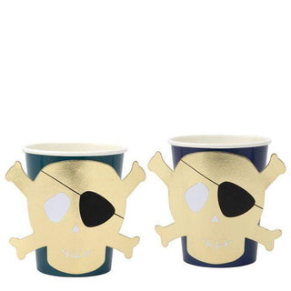 Pirates Bounty Party Cups




These sea blue cups, embellished with a shiny gold skull and crossbones with an eyepatch, are a brilliant way to serve delicious drinks to little pirates.

PackMeri Meri