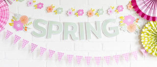 Spring BannerDon't wait until spring has sprung to get this bright word banner. This banner comes with the letters to complete the phrase SPRING and 2 floral pieces to remind youMy Mind’s Eye