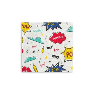Superhero Napkinszap! bang! pow! wham! featuring bold colors and silver foil-pressed elements, these napkins have superpowers!

illustrated by alyx house for daydream society
packageDaydream Society