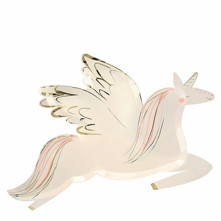 Winged Unicorn PlatesThese Winged Unicorn plates are simply gorgeous! Perfect for a fantastic princess party or whenever you want to add a touch of magic to the party table. Lots of shimMeri Meri