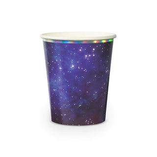 Galactic 9 oz CupsCalling all space cadets! These cups feature an allover galaxy pattern with a holographic silver foil border, making them perfect for an outer space or star wars parDaydream Society